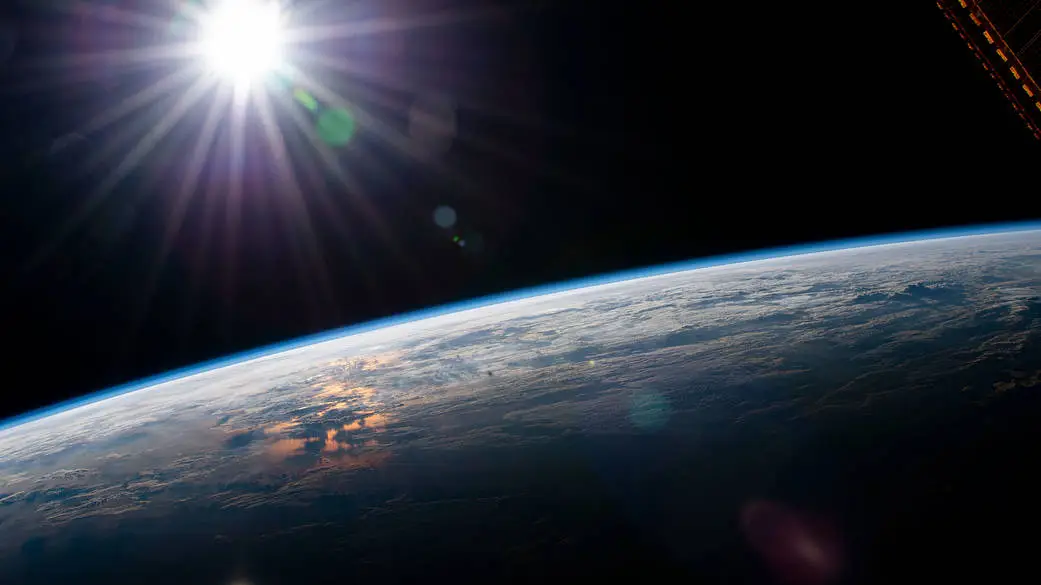 Earth's atmosphere viewed from ISS